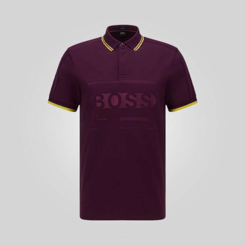Jual Hugo Boss Pavel Regular Fit Polo Shirt Purple Di Seller