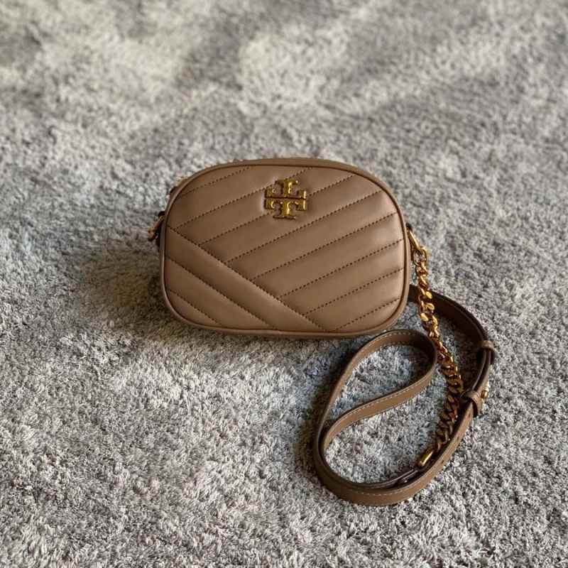 Tory burch kira camera bag sale taupe