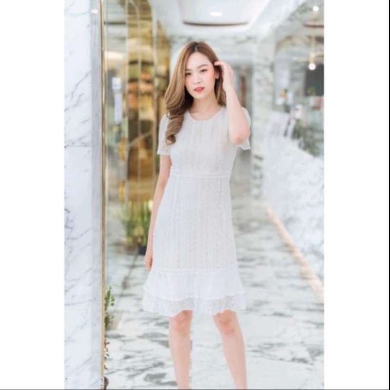 Jual Jina Korean Style Floral Lace Vintage Mini Dress Natal Brukat Di Seller Wembleykscollection Semper Barat Kota Jakarta Utara Blibli