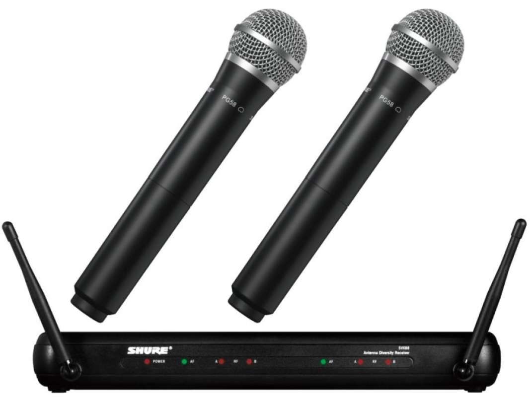 Jual Shure Svx288 Pg58 Svx 288 Pg58 Mic Wireless (2mic Pegang) Di