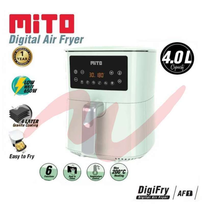 Jual Mito Af1 Digital Air Fryer Kapasitas 4 Liter Dengan Coating Granite Online Desember 2020 Blibli