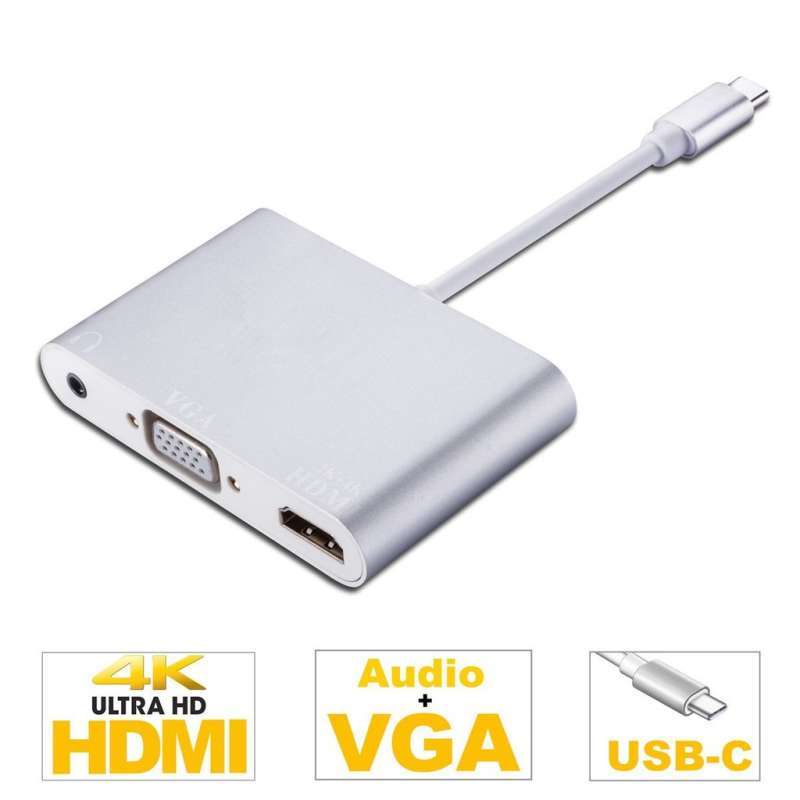 Jual Converter Cable Type-C To VGA+HDMI 