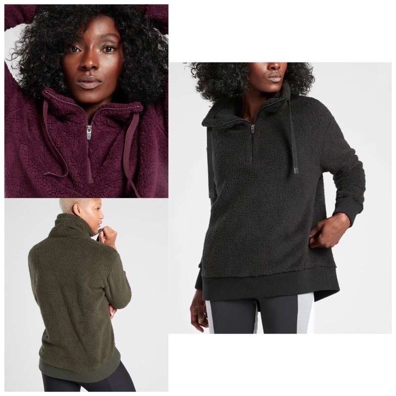 Athleta talus sherpa half zip 2025