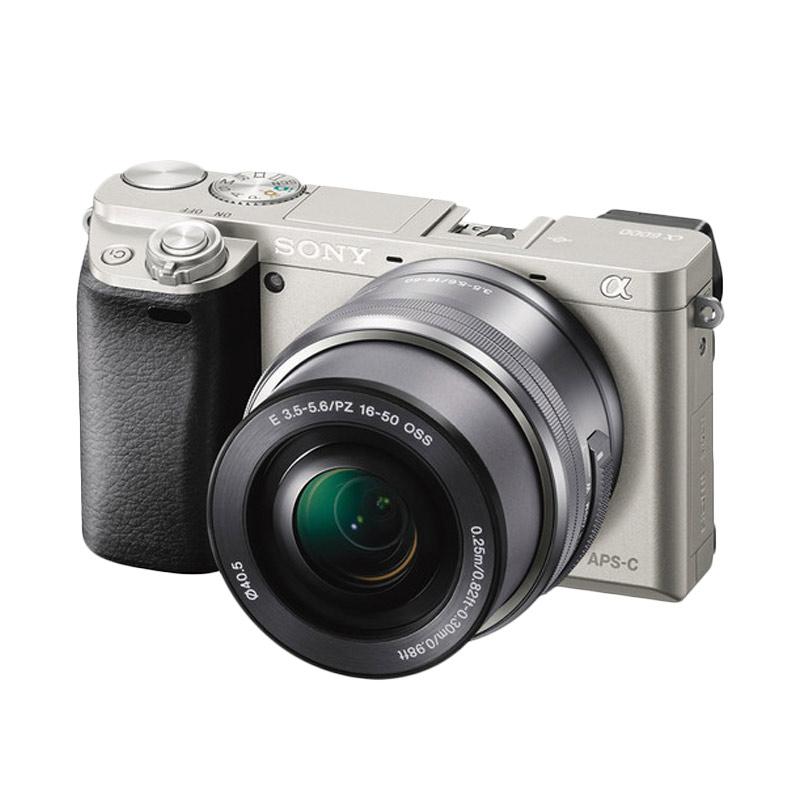 Jual Sony Alpha 6000 Kit 16-50mm Kamera Mirrorless Silver Di