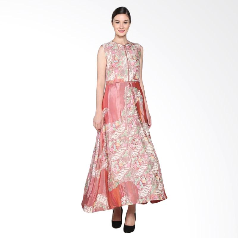 Mahadevi Batik Bunga Flamboyan Dress Wanita