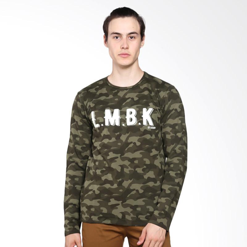Limback 3038 LMBK Sweater Pria - White Army Hijau Army
