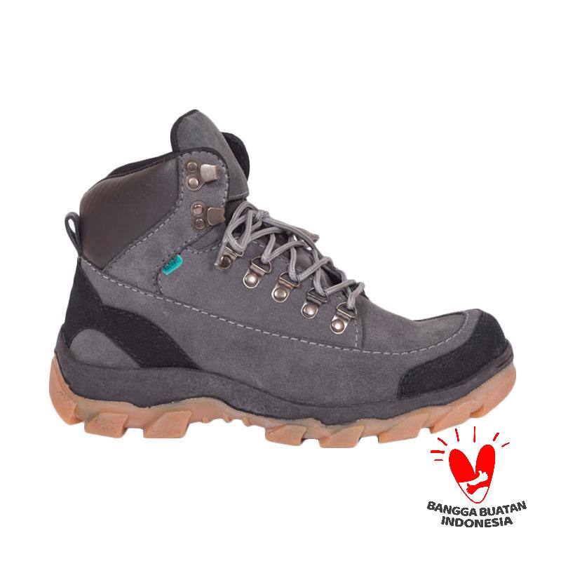 Azcost Hiking Safety Sepatu Boots Pria - Grey