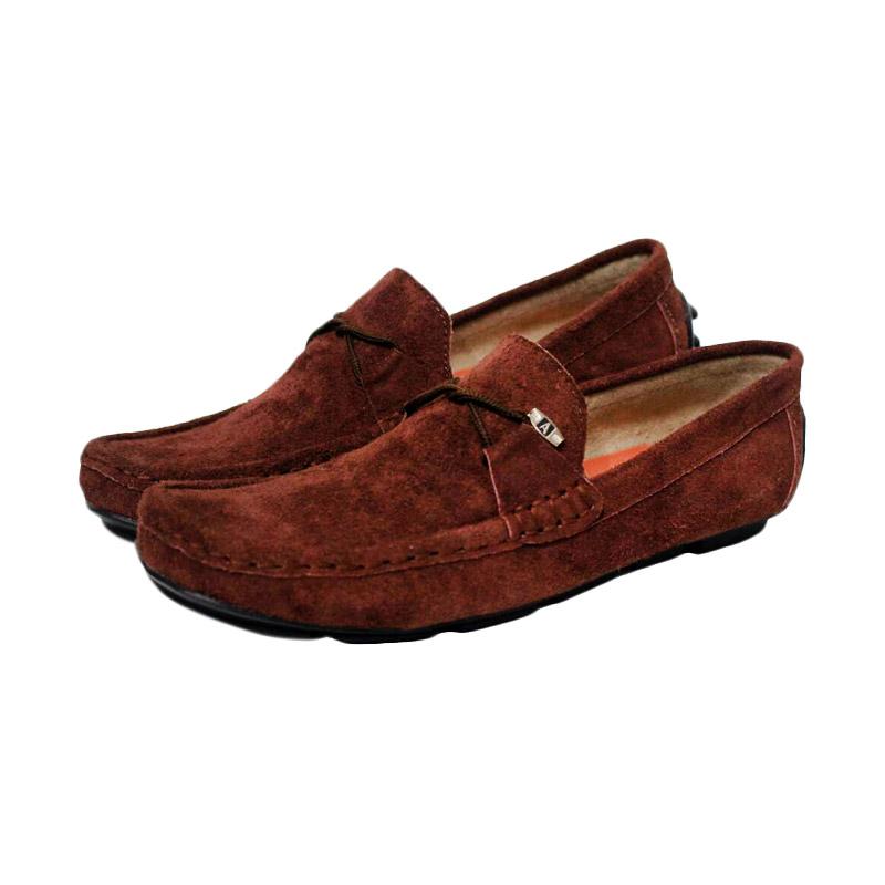 Handmade Avail Mocassin Sepatu Loafer Pria - Brown