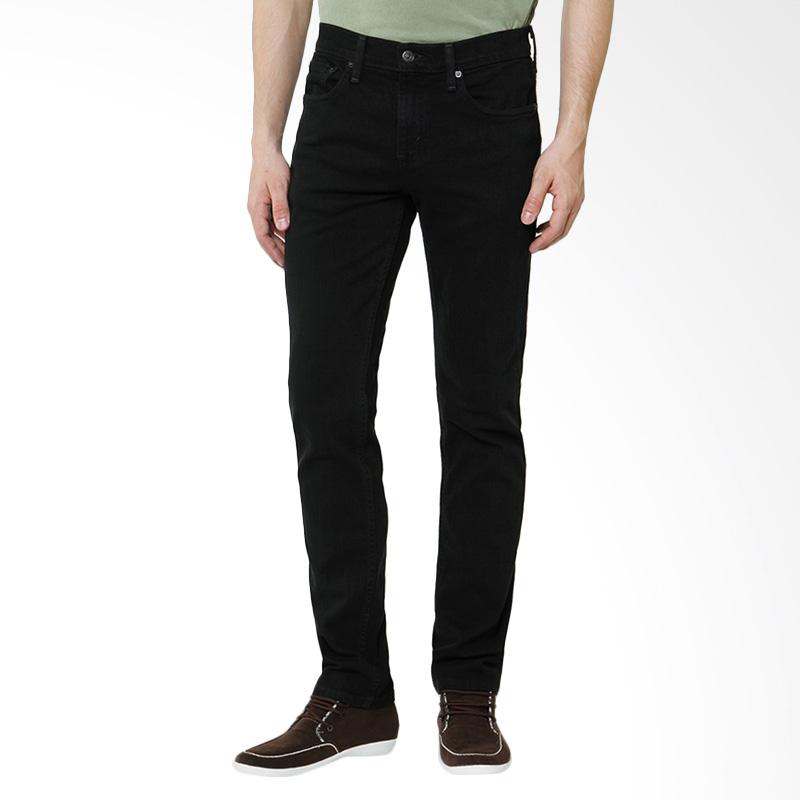 Levi's 511 Black Stretch Slim Fit Pria 04511-0168