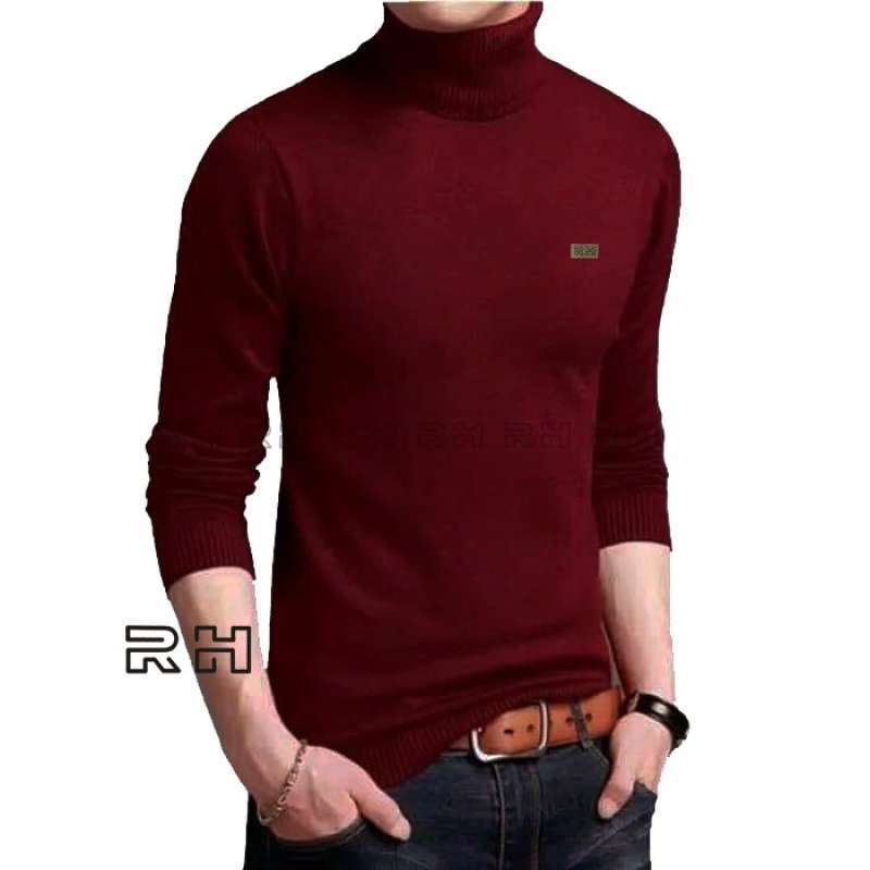Rhcollections Sweater Baju Rajut Turtleneck Pria Lengan Panjang Baju Rajut Turtle Neck Pakaian Pria Kerah Tinggi Kerah Panjang Maroon All Size Terbaru Agustus 2021 Harga Murah Kualitas Terjamin Blibli