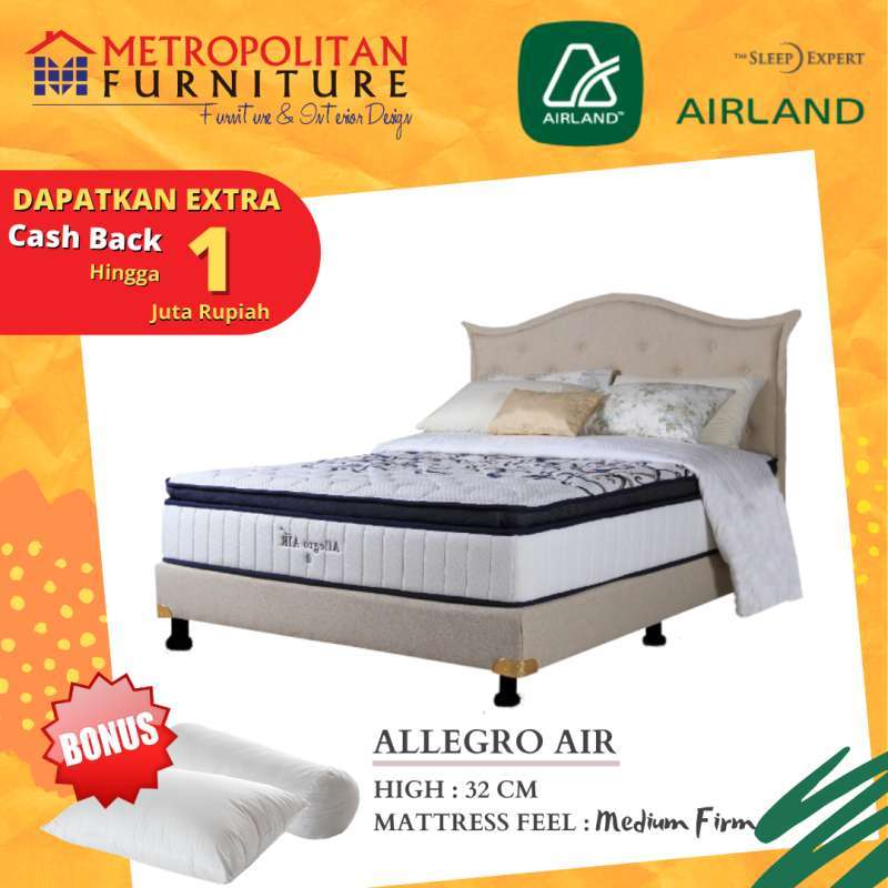 Kasur Airland Springbed Allegro Air Full Set Spring Bed Matras Keras Terbaru September 2021 Harga Murah Kualitas Terjamin Blibli