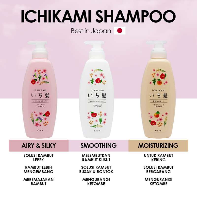 Jual Ichikami Shampoo Moisturizing Care 480mL di Seller
