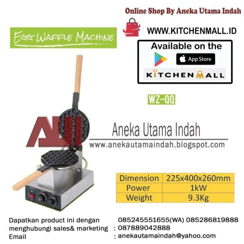 Promo Best Promo Mesin Pencetak Egg Waffle Listrik / Pencetak Waffle  Hongkong Wz-Qq Di Seller Flakes Store - Kota Jakarta Barat, Dki Jakarta |  Blibli