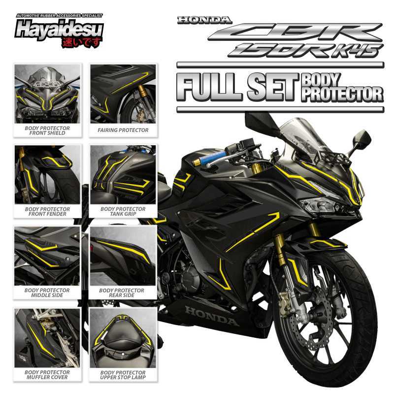 Promo Hayaidesu New Cbr 150r K45r 2021 Body Protector Full Set