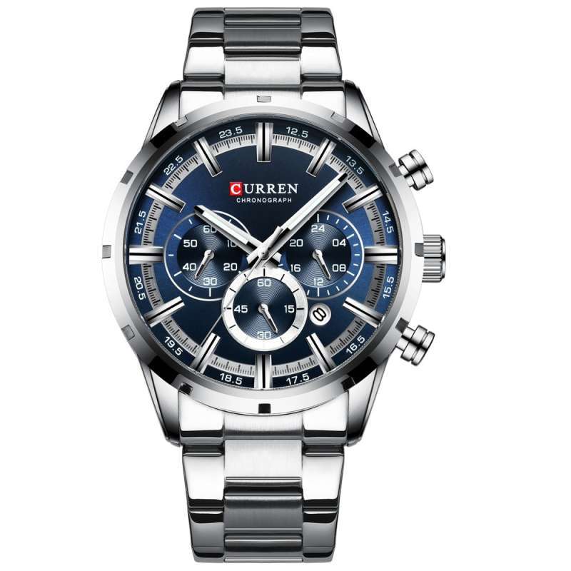 Promo Curren 8355 Jam Tangan Pria Analog Stainless Steel
