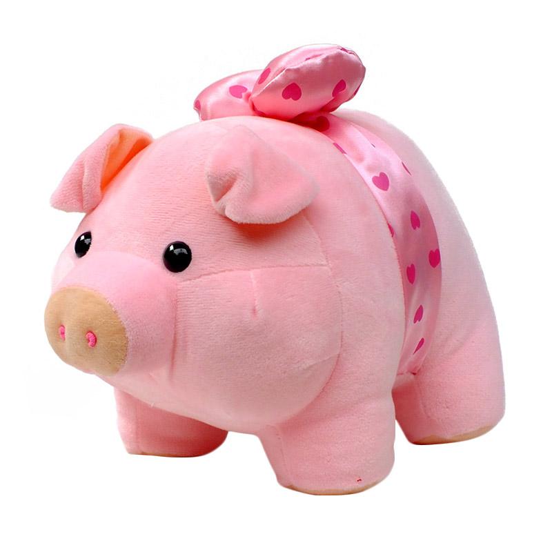 Jual Galeri Boneka Babi Piggy Pita Cute Boneka Ukuran Medium