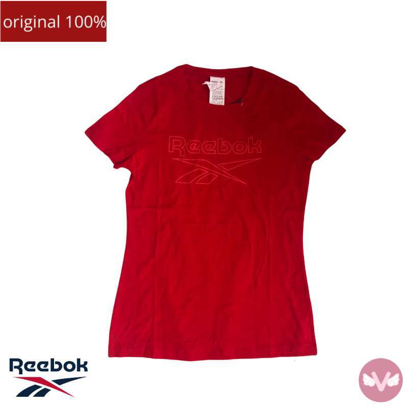Jual REEBOK Woman Cotton T-shirt red 