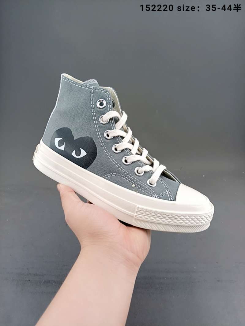 Jual 2021ss converse x CDG common des Gar ç ons love came to converse Kawabata kupauling grey which is different from the black cream white di Seller Cai