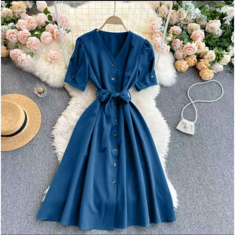 Jual baju dress wanita dewasa terbaru motif modern merk sonya di