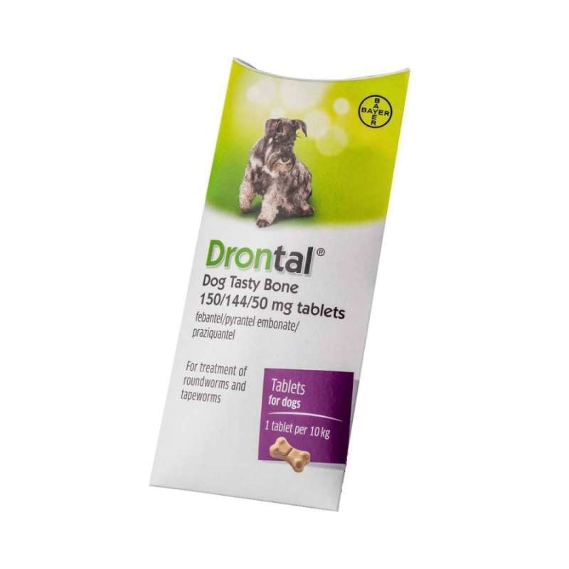 Bayer Drontal Plus Dog Tasty Tablet Obat Cacing Anjing