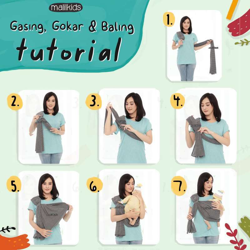 Gendongan Sling Ring Newborn Menggendong Bayi Ring Sling Cuddle Me