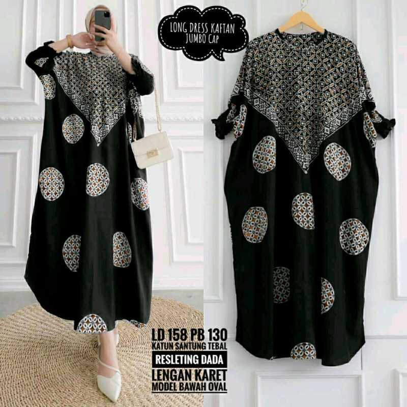 Daster Arab Kaftan Jumbo Ld 150 Kaftan Terbaru Daster Kekinian Busui Daster Cap Batik Pekalongan