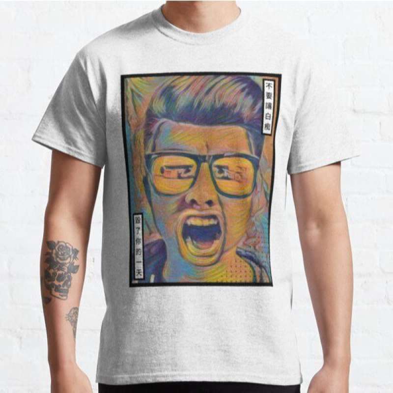 F T-shirt 14017 Sablon DTF Ukuran 2XL 