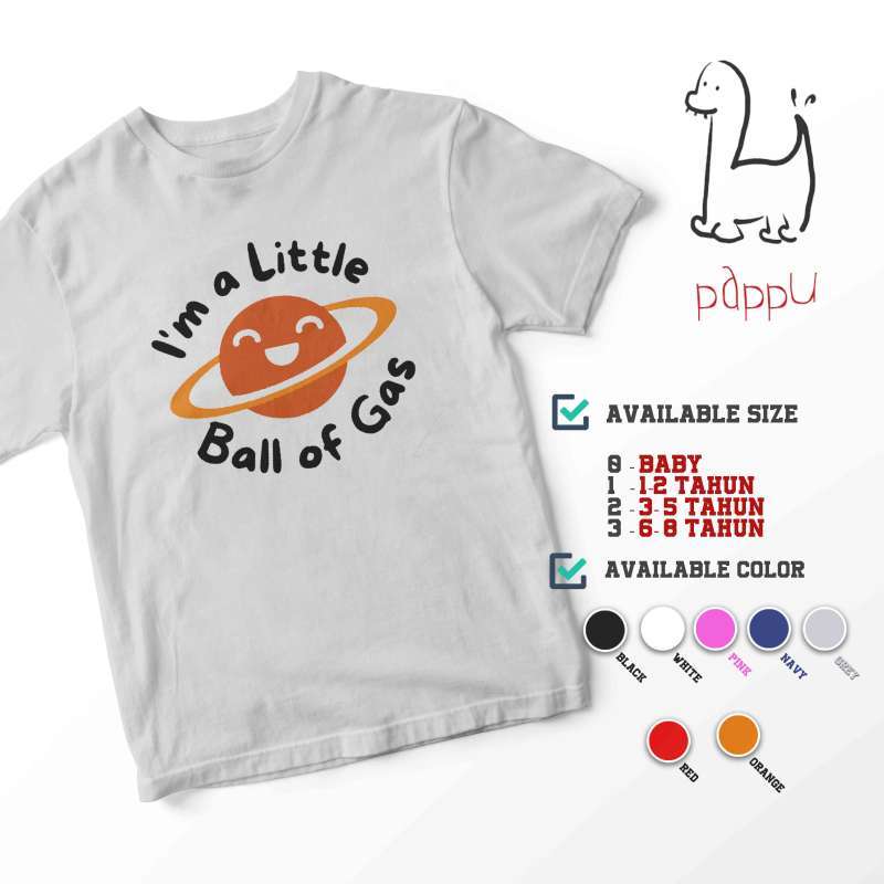 Jual Pappu C 659 Kaos Anak Funny Science Little Ball Of Gas Planet Kids T Shirt 2 Navy Di Seller Beelanja Kota Depok Jawa Barat Blibli