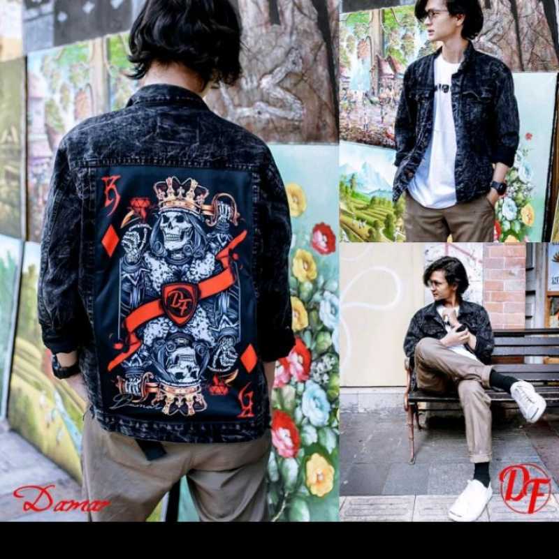 Jaket sales jeans motor
