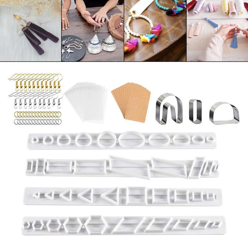142 Pieces Cutter for Polymer Clay Earrings Clay Earring Cutter