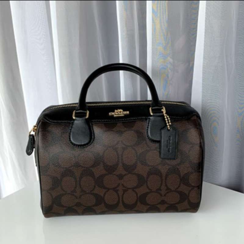 Coach mini bennett satchel in signature canvas Clearance