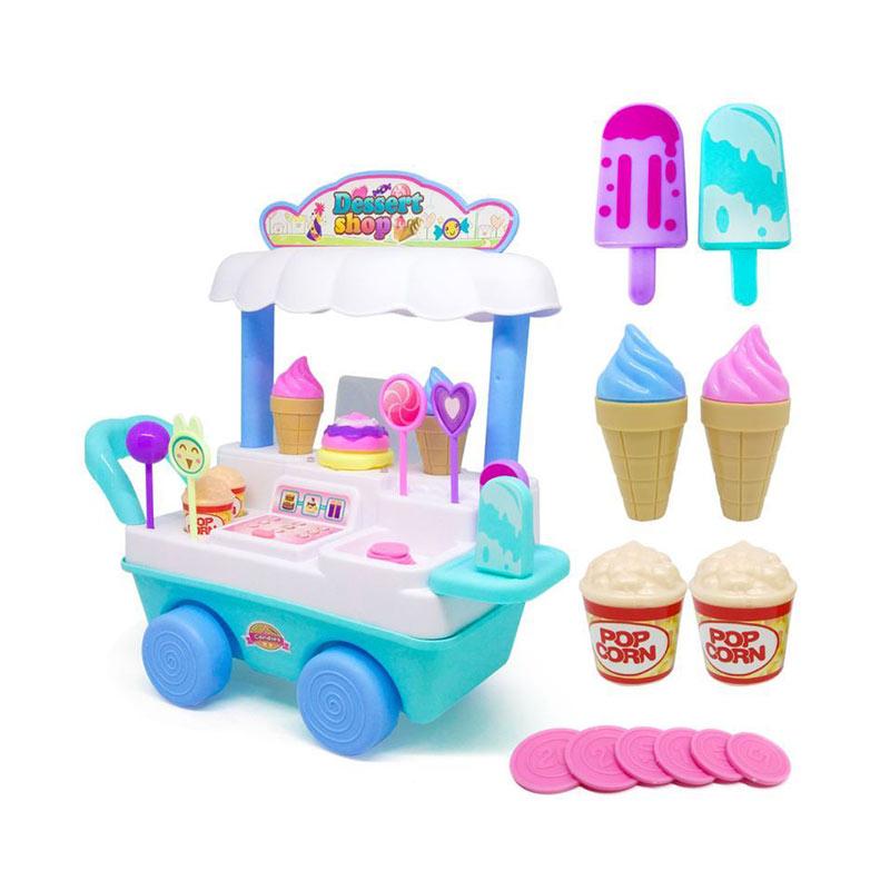 Jual Mainan Anak Gerobak Es Krim Ice Cream Cart Desert Shop Sound And Light 716 2 Online Oktober 2020 Blibli Com