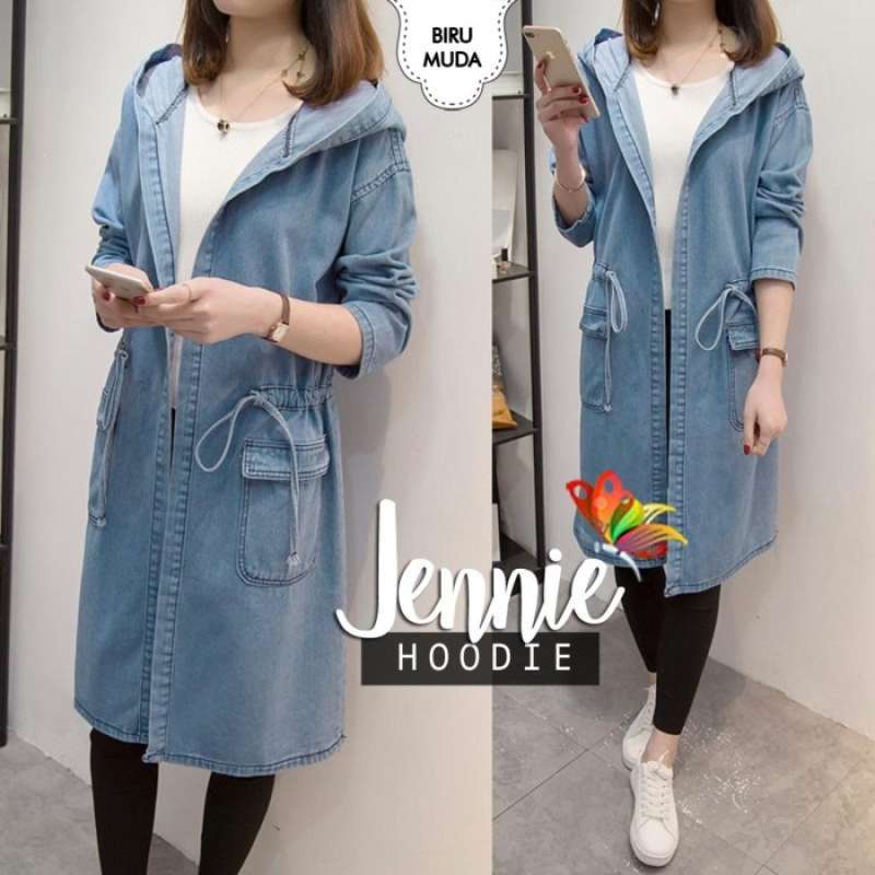 Jual Coat Wanita Mantel Jaket Jeans Hoodie Jas Korea Blazer