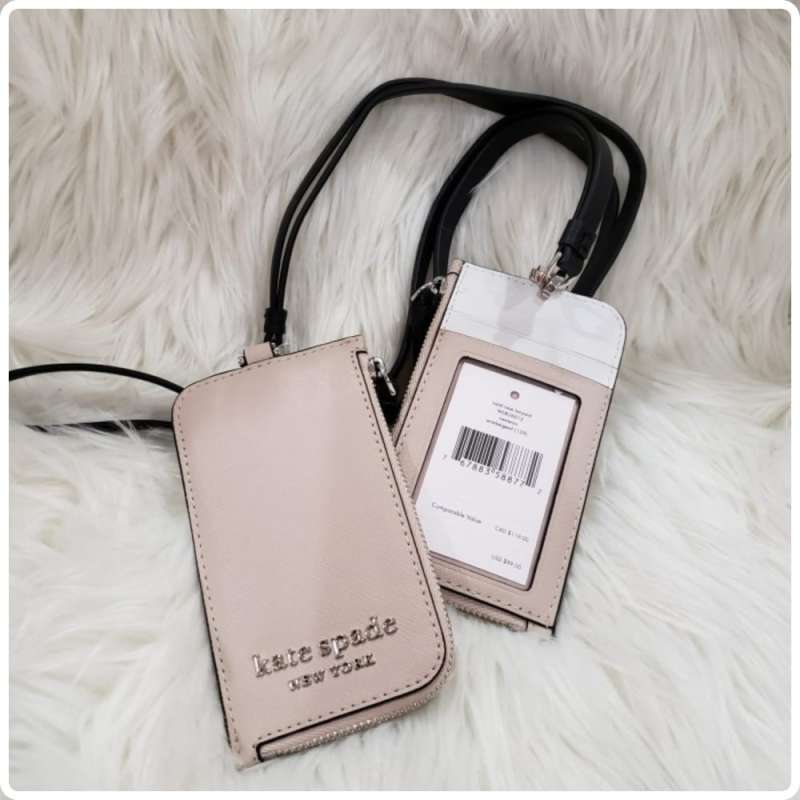 Jual Gantungan Kunci Id Card Holder Kate Spade Ks Staci Lanyard