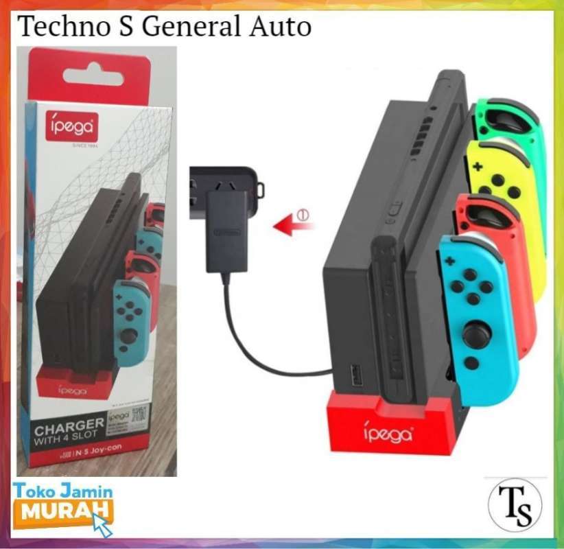 おまけ付】 Promo Ipega Charging Dock Stand 4 Slot Joy Con