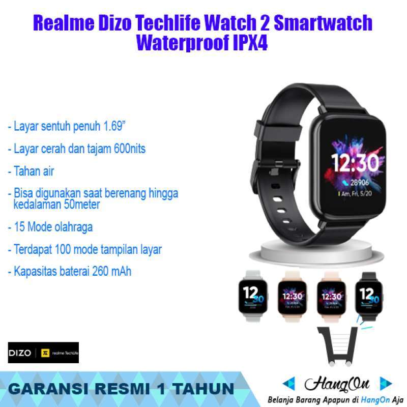 Realme smart watch waterproof clearance