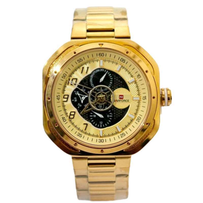 Promo Jam Tangan Naviforce 9141 M2 Jam Naviforce Original 9141 La Stainless Steel Gold Jam Tangan Navyforce 9141 Jam Tangan Pria Murah Jam Pria La St Diskon 38 Di Seller Jamdunia