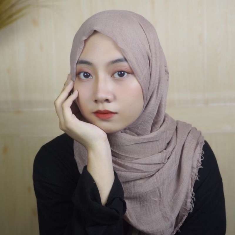 warna hijab pashmina crinkle