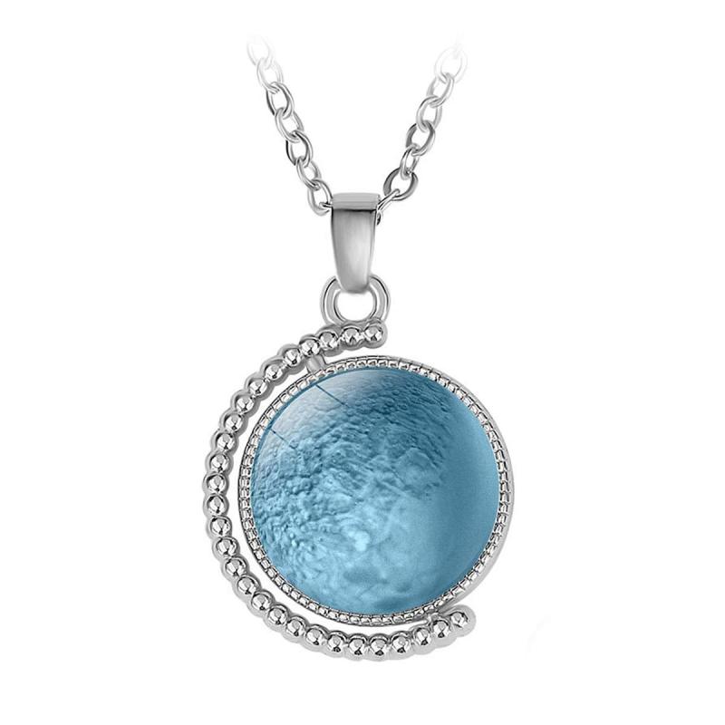 Jual H Ikea Noctilucence Planets Creative Universe Solar System Lighting Pendant Necklaces Snake Chain Fashion Jewelry Light Blue Online September 2020 Blibli Com