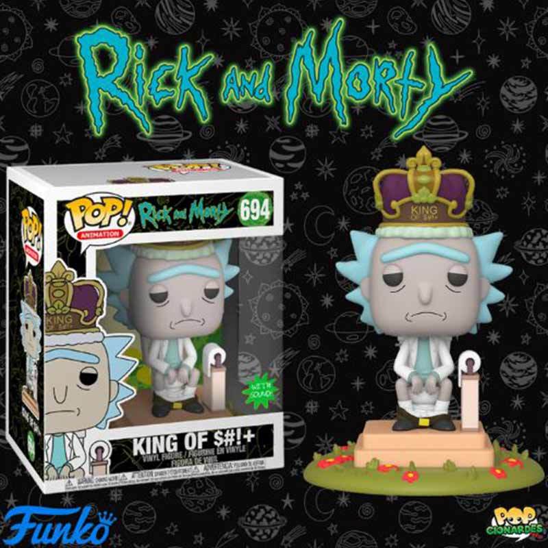 Rick and Morty Rick King of Shit with Sound 694 Funko POP Vinyl Figure 