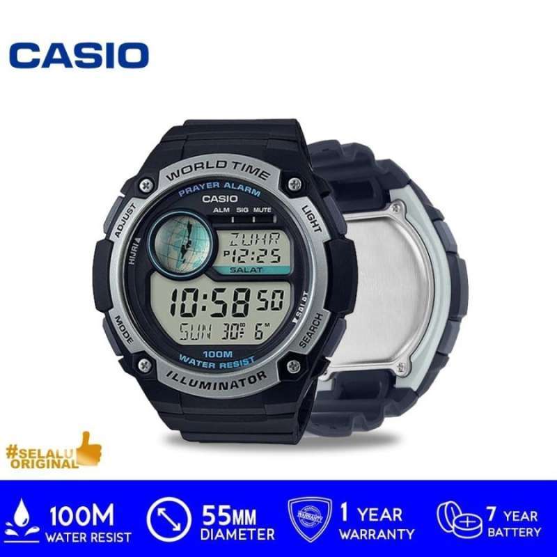Jual Casio CPA 100 1AVDF Islamic Prayer Men Digital Dial Black