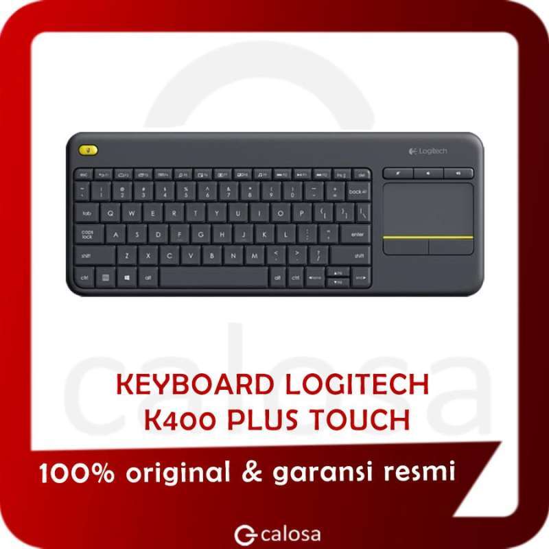 Logitech Wireless Touch Keyboard K400 Plus Ori Garansi Resmi