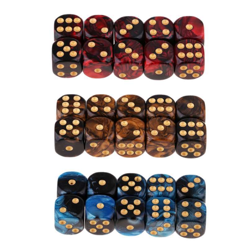 Jual Oem Cubic Six Sided Dices Bulk For Rpg Mtg Table Board Games Math Teaching 30 Pcs Online Oktober 2020 Blibli Com