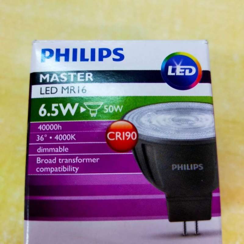 Jual Lampu Philips Master Led Mr16 7w 4000k Dimmable 36d 12v - 6.5