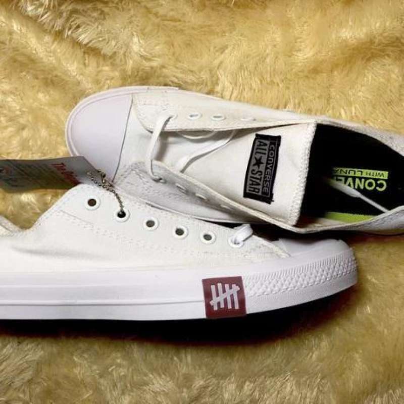 Jual Sepatu Sekolah Pria Allstar Putih Low Sepatu Sneakers Pria