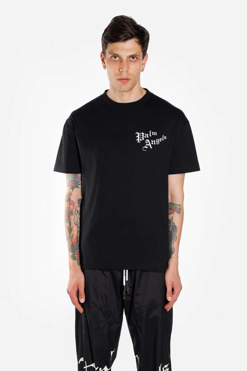 PALM ANGELS Black Back Sacred Heart 