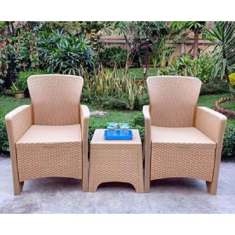 Promo AKAKO Meja Kursi Rotan Teras Set Diskon 35% di Seller Palem Furniture - Palem 2 Furniture | Blibli