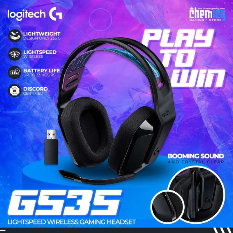 Logitech G535 LIGHTSPEED Wireless Headset UNBOXING 