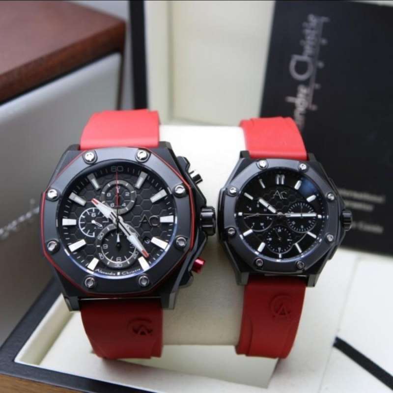 alexandre christie original ac9601 couple jam tangan pasangan keren