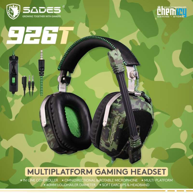 Sades camo headset sales